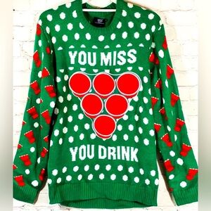 Ugly Christmas Sweater, Size Medium